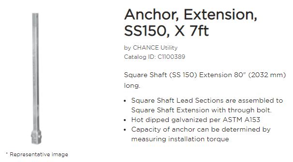 Ext Anchor SS150