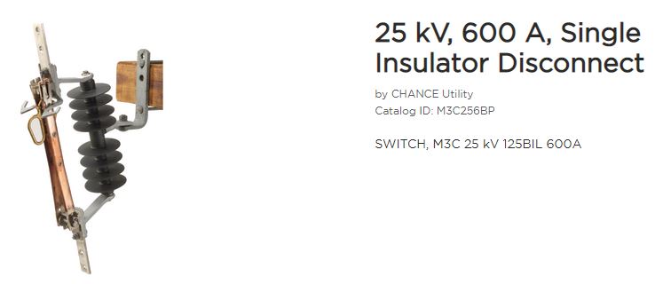 Switch Cutout 600a 15kv